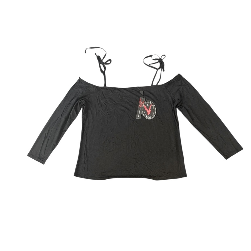 Killstar NEW Withering Wench Bardot Top Black 3X Plus Dark Gothic Vampire Goth